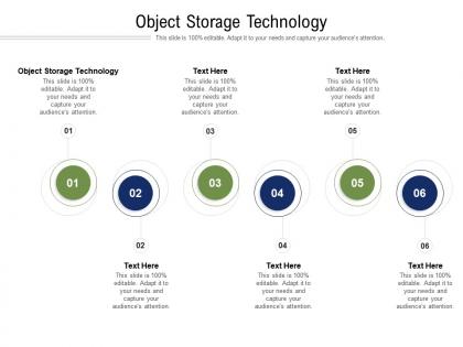 Object storage technology ppt powerpoint presentation inspiration images cpb