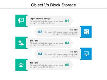 Object vs block storage ppt powerpoint presentation styles picture cpb