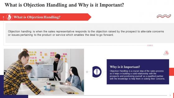Objection Handling In Sales And Its Importance Training Ppt