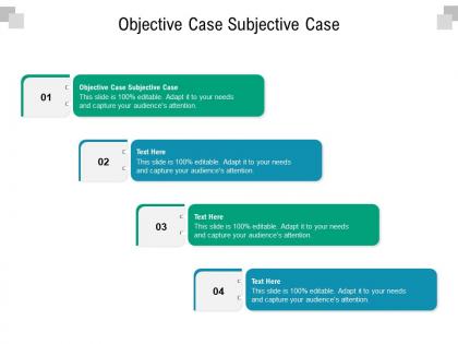 Objective case subjective case ppt powerpoint presentation infographic template microsoft cpb