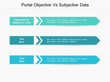 Objective vs subjective data ppt powerpoint presentation outline visuals cpb