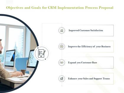 Objectives and goals for crm implementation process proposal ppt download