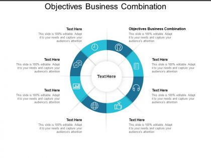 Objectives business combination ppt powerpoint presentation slides visual aids cpb