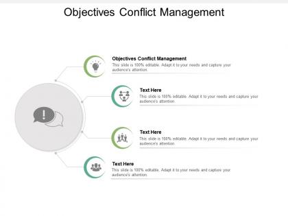 Objectives conflict management ppt powerpoint presentation pictures introduction cpb
