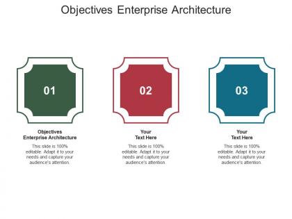 Objectives enterprise architecture ppt powerpoint presentation infographics guide cpb