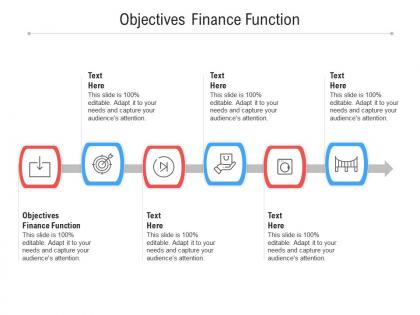 Objectives finance function ppt powerpoint presentation summary templates cpb