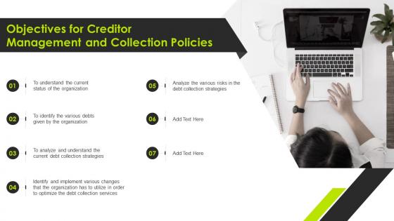 Objectives For Creditor Management Creditor Management And Collection Policies