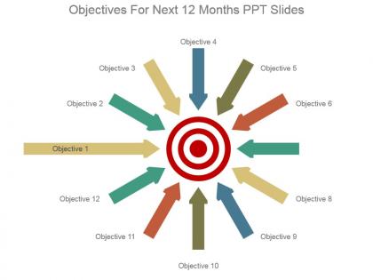 Objectives for next 12 months ppt slides