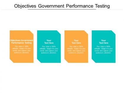 Objectives government performance testing ppt powerpoint presentation summary layouts cpb