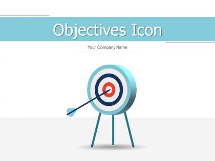Objectives Icon Arrow Target Graph Box Tick