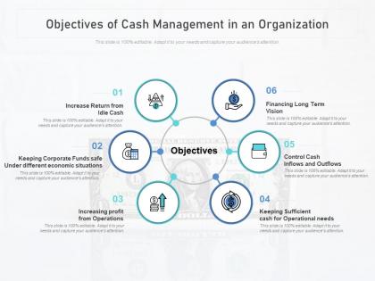 Objectives of cash management in an organization