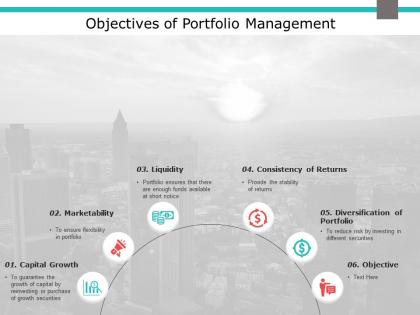 Objectives of portfolio management marketability ppt powerpoint presentation skills