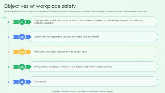 Objectives Of Workplace Safety Best Practices For Workplace Security