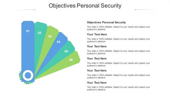 Objectives personal security ppt powerpoint presentation picture cpb