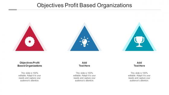 Objectives Profit Based Organizations Ppt Powerpoint Presentation Layouts Master Cpb