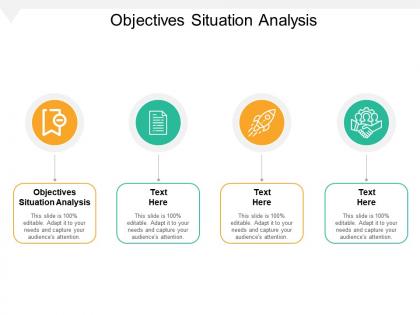 Objectives situation analysis ppt powerpoint presentation slides portrait cpb