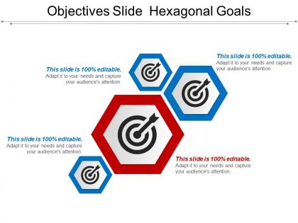 Objectives slide hexagonal goals