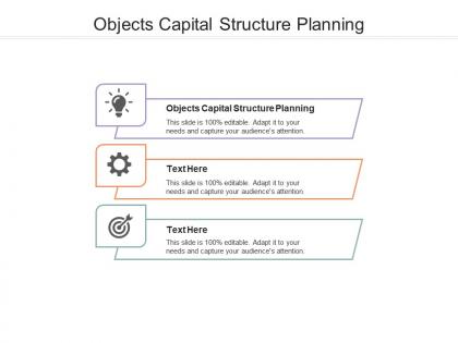 Objects capital structure planning ppt powerpoint presentation visual aids deck cpb