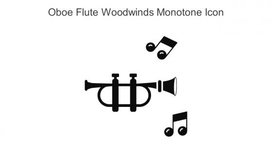 Oboe Flute Woodwinds Monotone Icon In Powerpoint Pptx Png And Editable Eps Format