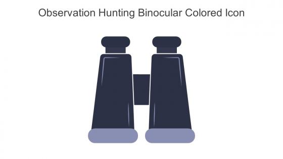 Observation Hunting Binocular Colored Icon In Powerpoint Pptx Png And Editable Eps Format
