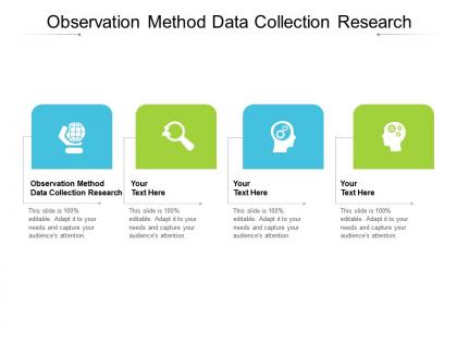 Observation method data collection research ppt powerpoint presentation model display cpb