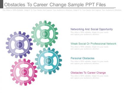 Obstacles to career change sample ppt files