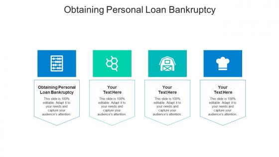Obtaining personal loan bankruptcy ppt powerpoint presentation file show cpb