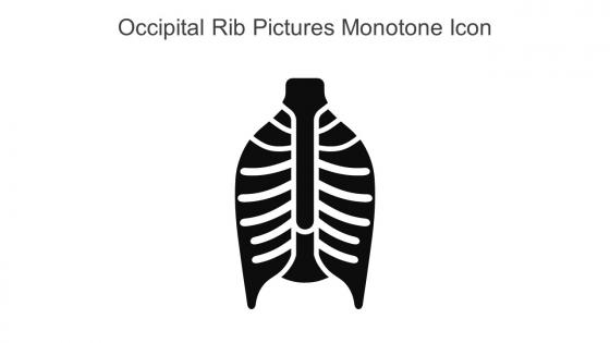 Occipital Rib Pictures Monotone Icon In Powerpoint Pptx Png And Editable Eps Format