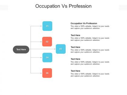 Occupation vs profession ppt powerpoint presentation inspiration graphics tutorials cpb