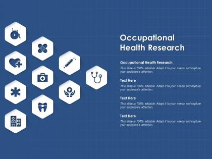 Occupational health research ppt powerpoint presentation slides design templates