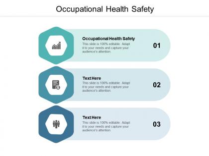 Occupational health safety ppt powerpoint presentation icon good cpb