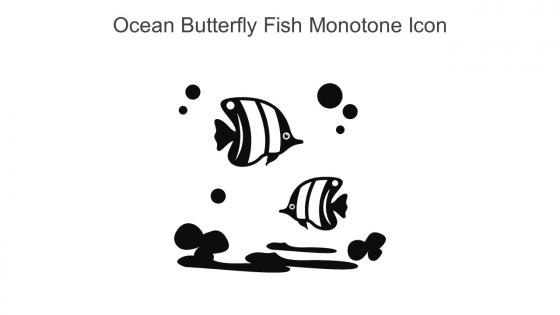 Ocean Butterfly Fish Monotone Icon In Powerpoint Pptx Png And Editable Eps Format