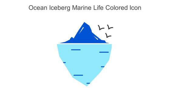 Ocean Iceberg Marine Life Colored Icon In Powerpoint Pptx Png And Editable Eps Format