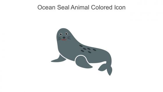 Ocean Seal Animal Colored Icon In Powerpoint Pptx Png And Editable Eps Format