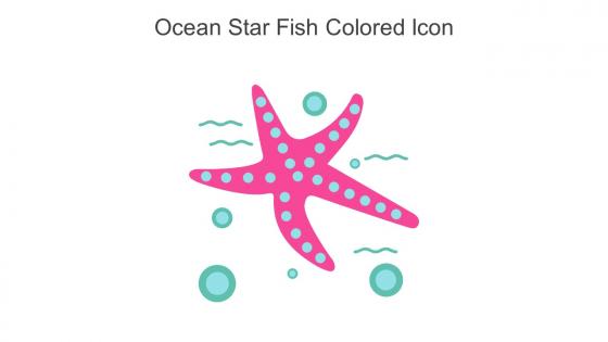 Ocean Star Fish Colored Icon In Powerpoint Pptx Png And Editable Eps Format