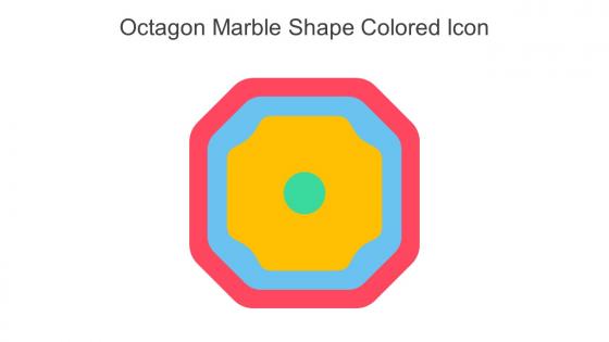 Octagon Marble Shape Colored Icon In Powerpoint Pptx Png And Editable Eps Format