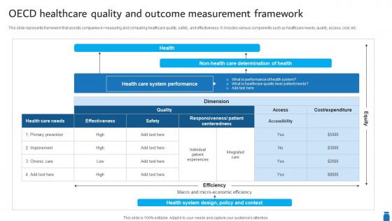 OECD Healthcare Quality And Outcome Measurement Framework