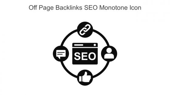 Off Page Backlinks SEO Monotone Icon In Powerpoint Pptx Png And Editable Eps Format