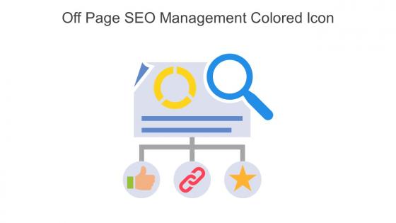 Off Page SEO Management Colored Icon In Powerpoint Pptx Png And Editable Eps Format