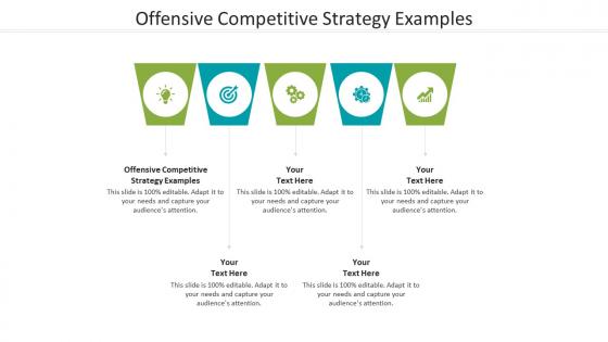 Offensive competitive strategy examples ppt powerpoint presentation file deck cpb