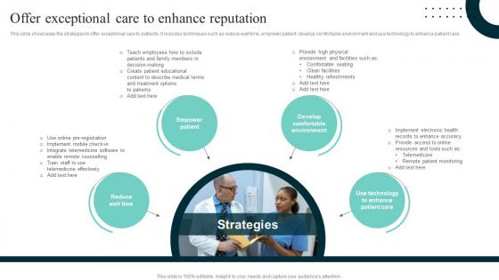 Offer Exceptional Care To Enhance Improving Hospital Management For Increased Efficiency Strategy SS V