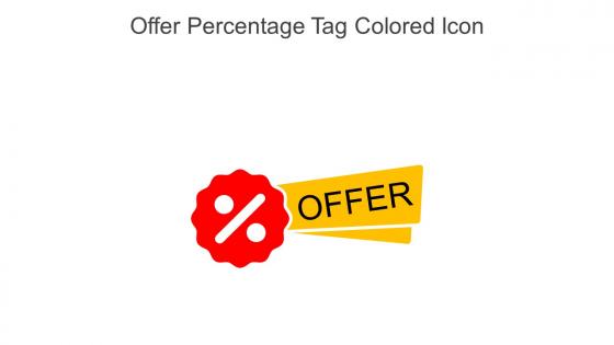 Offer Percentage Tag Colored Icon In Powerpoint Pptx Png And Editable Eps Format