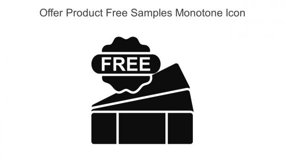 Offer Product Free Samples Monotone Icon In Powerpoint Pptx Png And Editable Eps Format