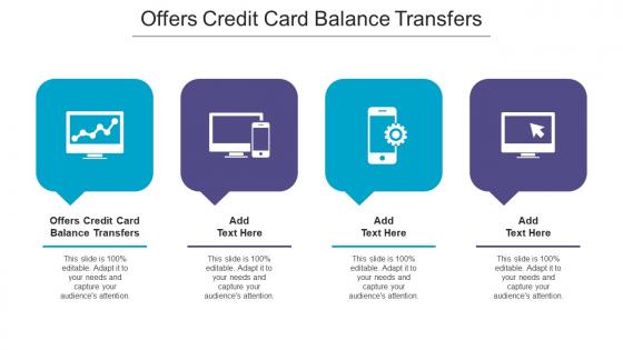 Offers Credit Card Balance Transfers Ppt Powerpoint Presentation Diagram Cpb