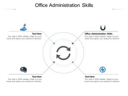 Office administration skills ppt powerpoint presentation professional structure cpb