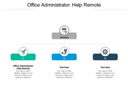 Office administrator help remote ppt powerpoint presentation show example cpb