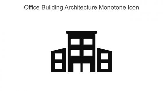 Office Building Architecture Monotone Icon In Powerpoint Pptx Png And Editable Eps Format