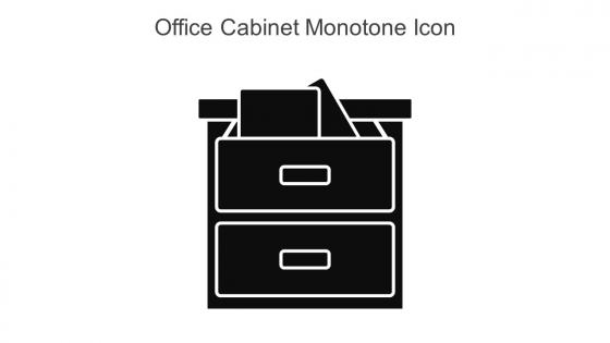 Office Cabinet Monotone Icon In Powerpoint Pptx Png And Editable Eps Format
