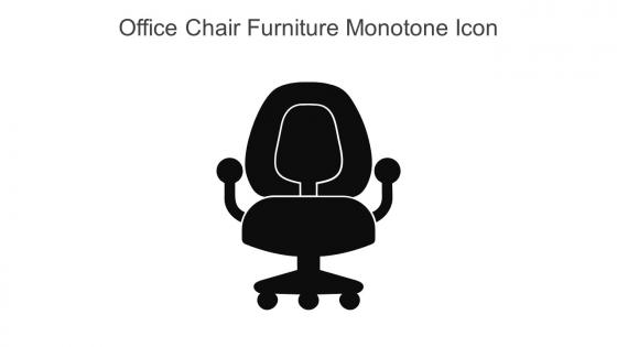 Office Chair Furniture Monotone Icon In Powerpoint Pptx Png And Editable Eps Format
