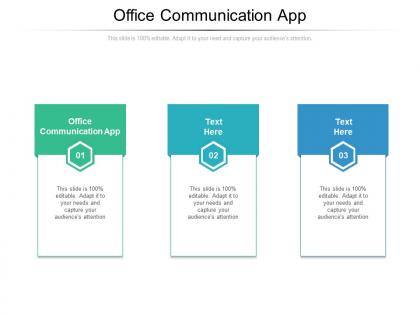Office communication app ppt powerpoint presentation model inspiration cpb